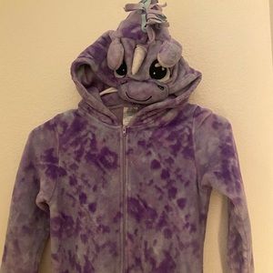 Unicorn full length fleece pajama